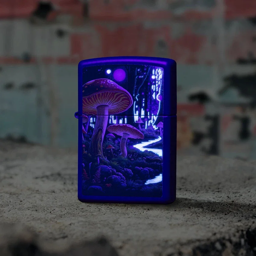 Diseño de setas con luz negra Diseño de setas con luz negra