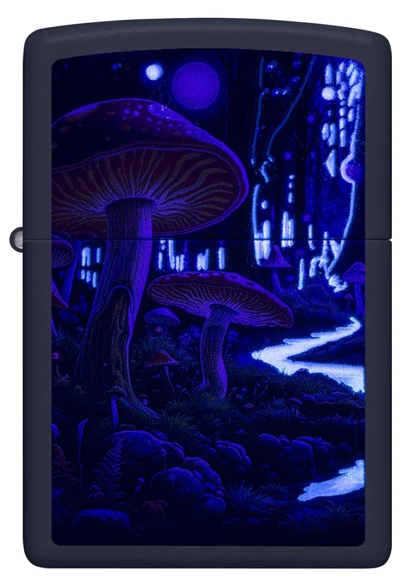 Diseño de setas con luz negra Diseño de setas con luz negra