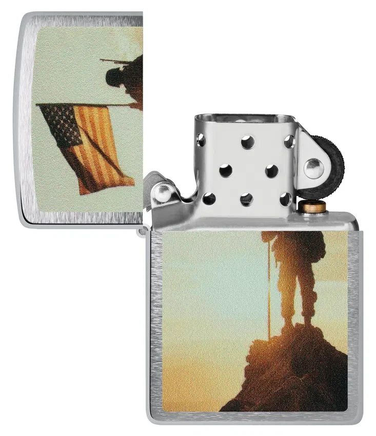 Diseño de soldado y bandera Diseño de soldado y bandera