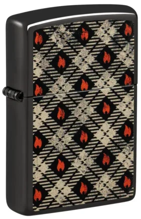 Diseño de tartán de zippo