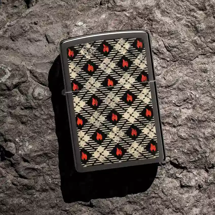Diseño de tartán de zippo Diseño de tartán de zippo