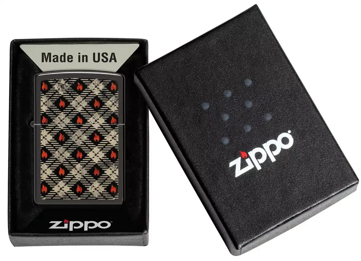 Diseño de tartán de zippo Diseño de tartán de zippo
