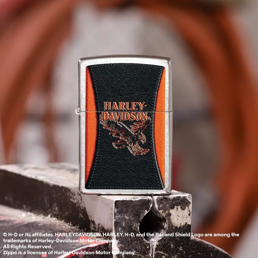 Diseño del águila con efecto de cuero de Harley-Davidson® Diseño del águila con efecto de cuero de Harley-Davidson®