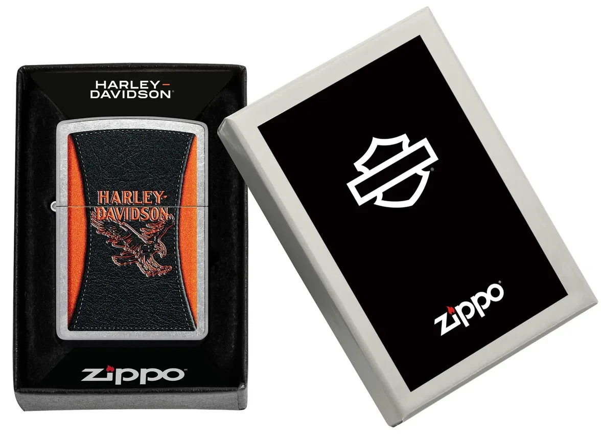 Diseño del águila con efecto de cuero de Harley-Davidson® Diseño del águila con efecto de cuero de Harley-Davidson®