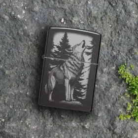 Diseño del lobo aullando