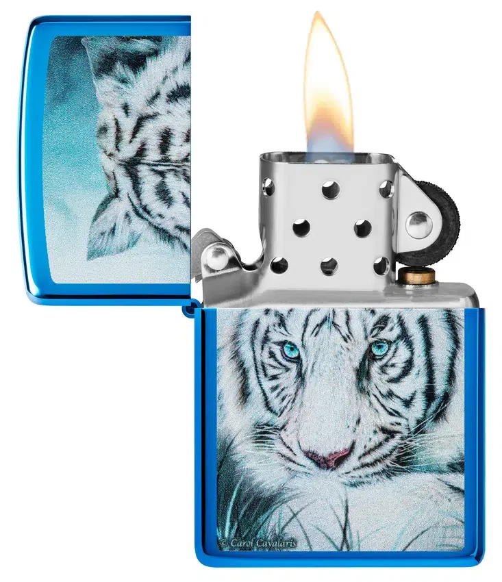 Diseño del tigre blanco de Carol Cavalaris Diseño del tigre blanco de Carol Cavalaris