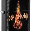 Diseño del violín en llamas de Def Leppard