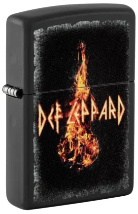 Diseño del violín en llamas de Def Leppard