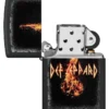 Diseño del violín en llamas de Def Leppard