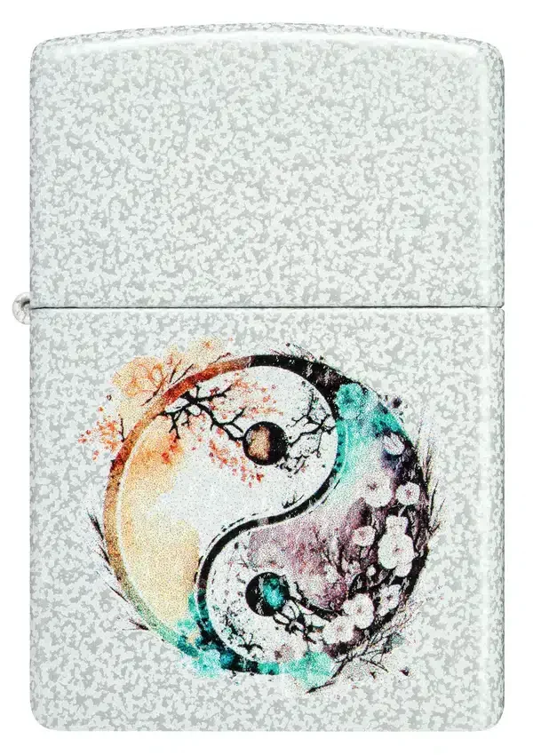 Diseño floral del yin y el yang Diseño floral del yin y el yang