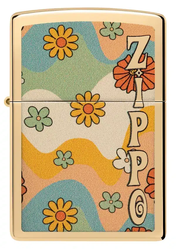 Diseño «Flower Power» de zippo Diseño «Flower Power» de zippo