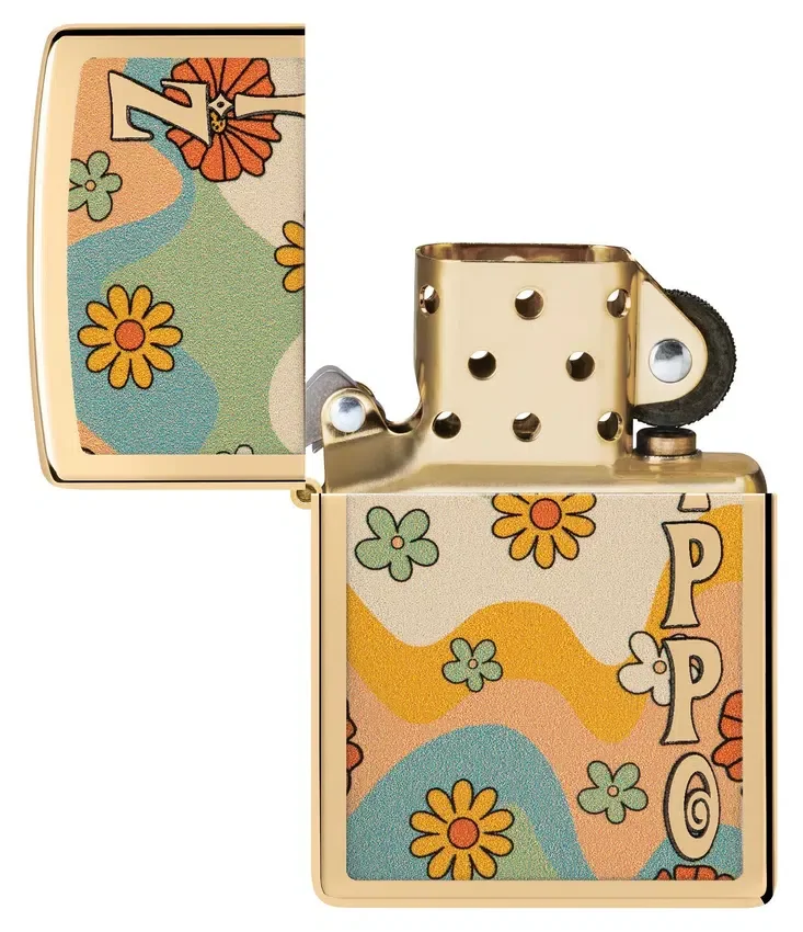 Diseño «Flower Power» de zippo Diseño «Flower Power» de zippo