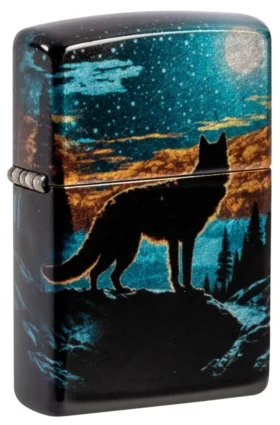 Diseño «Lobo a la luz de la luna»