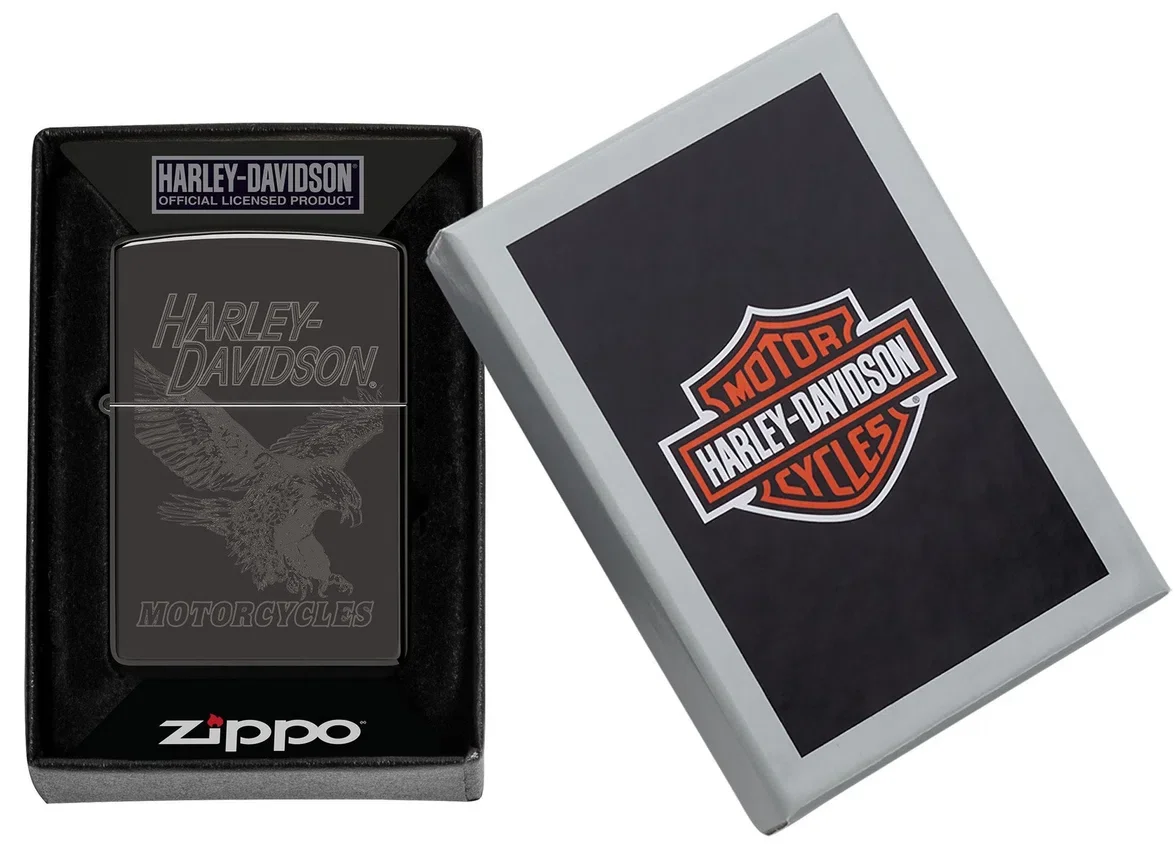 Diseño monocromático del águila de Harley-Davidson® Diseño monocromático del águila de Harley-Davidson®