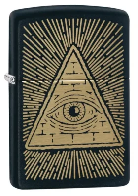 Diseño «Ojo de la Providencia» en negro mate