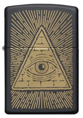 Diseño «Ojo de la Providencia» en negro mate