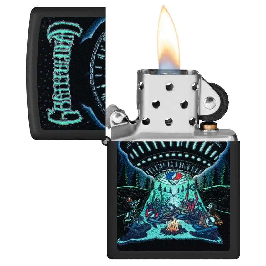 Diseño «UFO» con luz negra de Grateful Dead Diseño «UFO» con luz negra de Grateful Dead