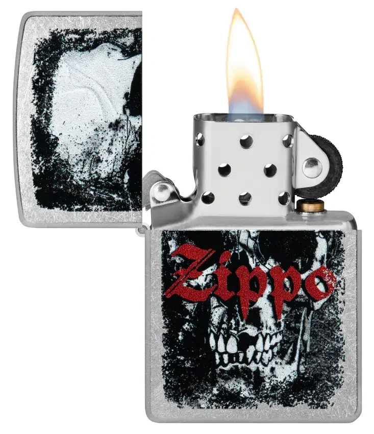 Diseño Zippo con calavera Diseño Zippo con calavera