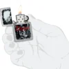 Diseño Zippo con calavera Diseño Zippo con calavera
