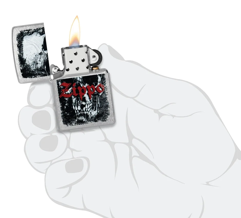Diseño Zippo con calavera Diseño Zippo con calavera