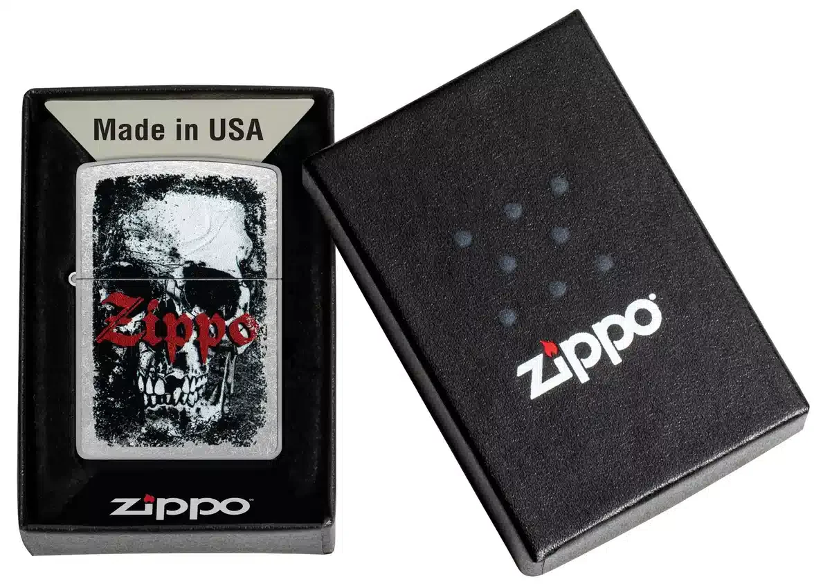 Diseño Zippo con calavera Diseño Zippo con calavera