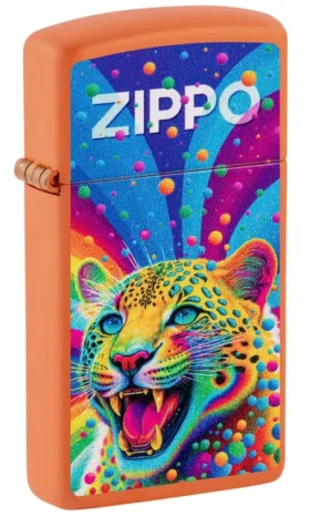 Diseño Zippo con leopardo