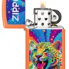 Diseño Zippo con leopardo Diseño Zippo con leopardo