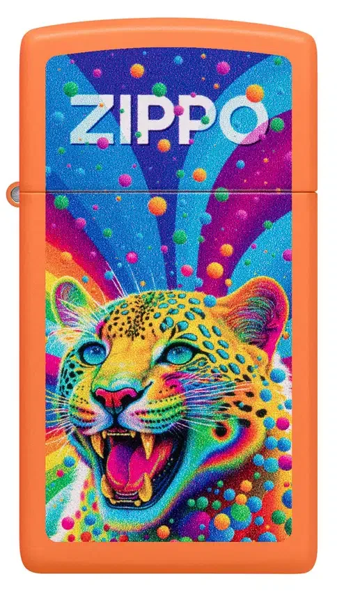 Diseño Zippo con leopardo Diseño Zippo con leopardo