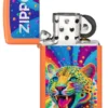 Diseño Zippo con leopardo Diseño Zippo con leopardo