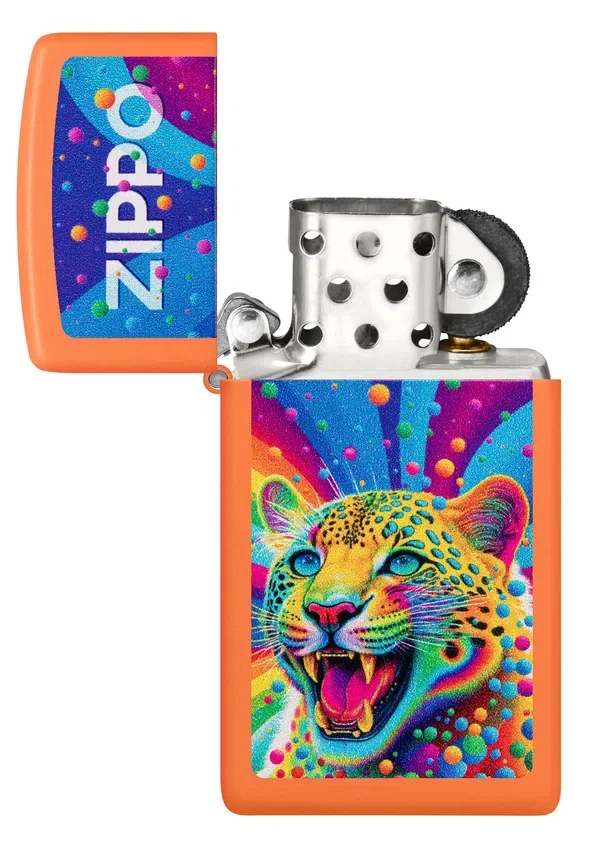 Diseño Zippo con leopardo Diseño Zippo con leopardo