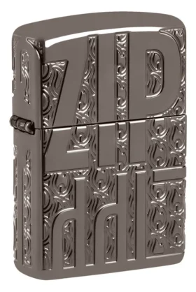 Diseño zippo con tallado inverso
