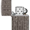 Diseño zippo con tallado inverso