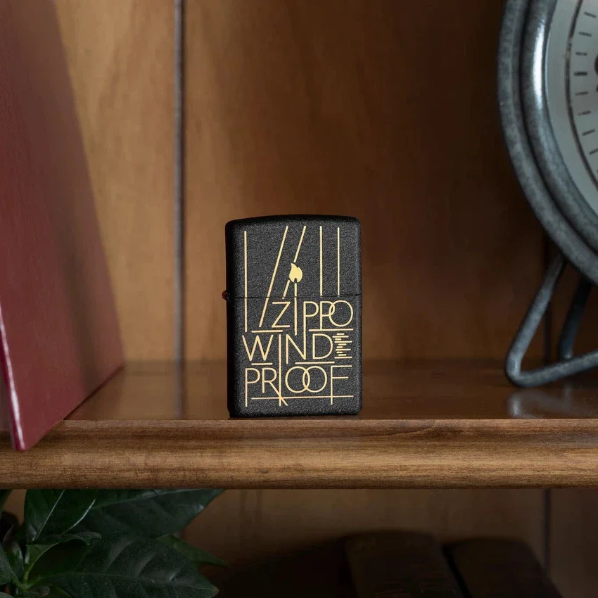 Diseño Zippo con trazos simples Diseño Zippo con trazos simples