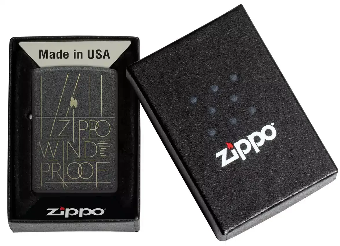 Diseño Zippo con trazos simples Diseño Zippo con trazos simples