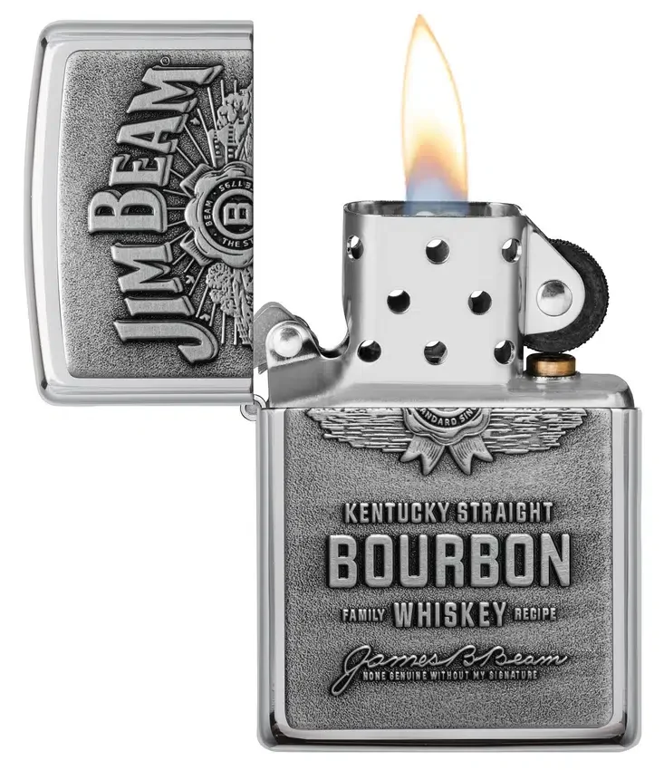Emblema cromado de Jim Beam® Emblema cromado de Jim Beam®