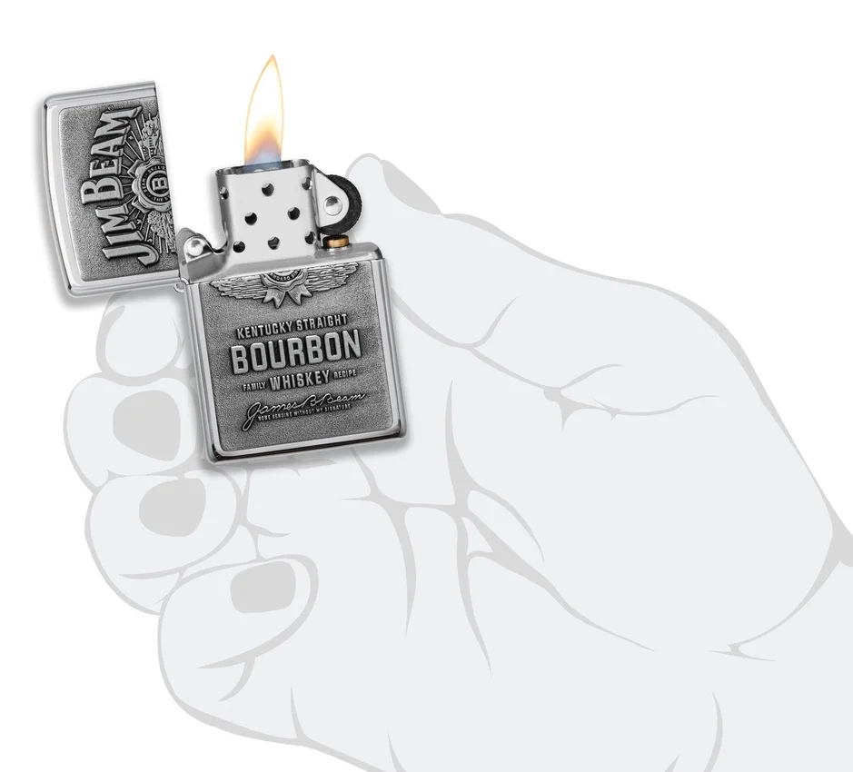Emblema cromado de Jim Beam® Emblema cromado de Jim Beam®