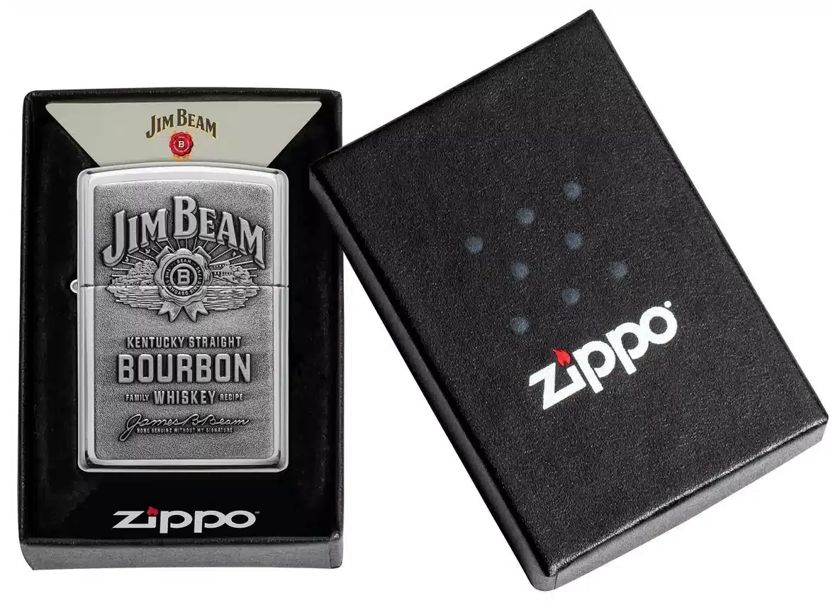 Emblema cromado de Jim Beam® Emblema cromado de Jim Beam®