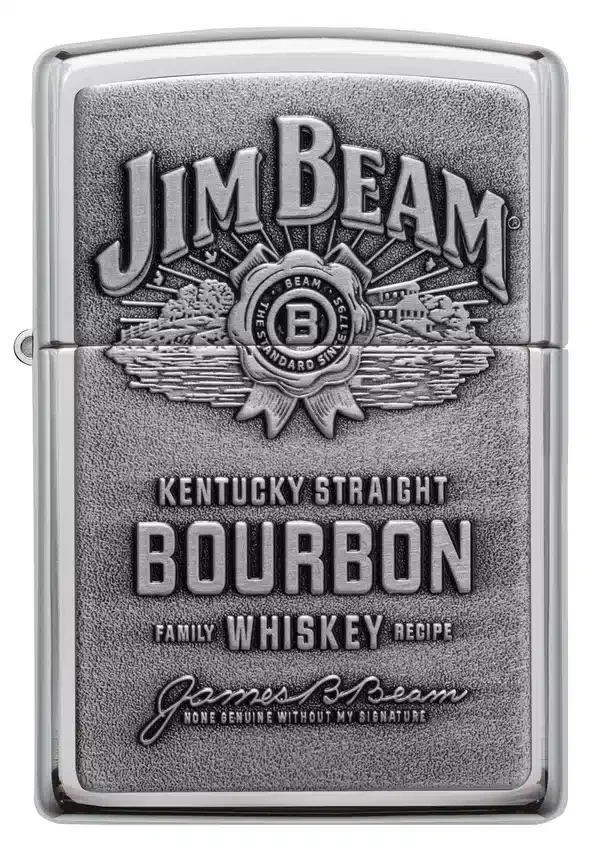 Emblema cromado de Jim Beam® Emblema cromado de Jim Beam®