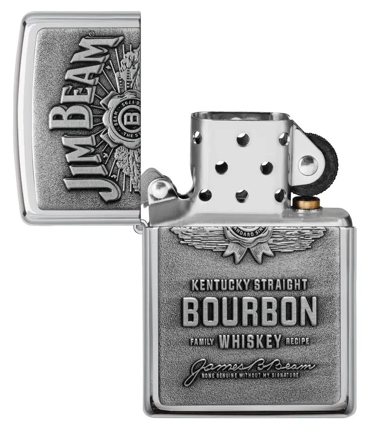 Emblema cromado de Jim Beam® Emblema cromado de Jim Beam®