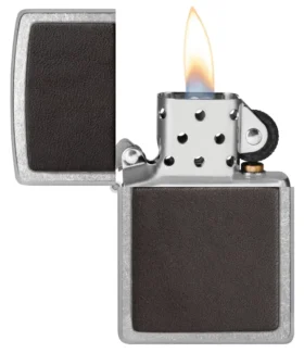 Emblema de cuero marrón