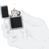 Emblema de cuero negro