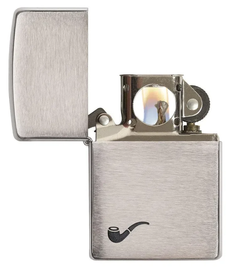 Encendedor para pipa Brushed Chrome Encendedor para pipa Brushed Chrome