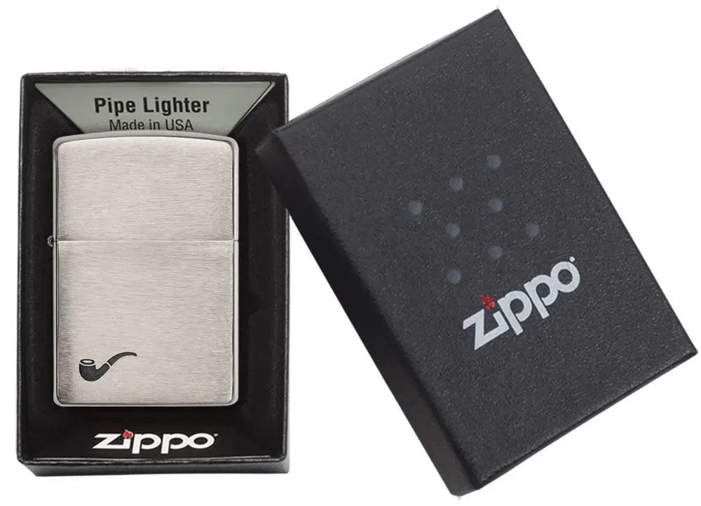 Encendedor para pipa Brushed Chrome Encendedor para pipa Brushed Chrome
