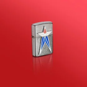 Estrella roja, blanca y azul