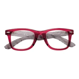 Gafas de lectura con montura ancha y estampado en espiga Gafas de lectura con montura ancha y estampado en espiga