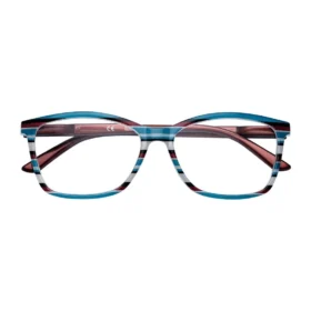 Gafas de lectura Slim con montura fina – Rayas moradas Gafas de lectura Slim con montura fina – Rayas moradas