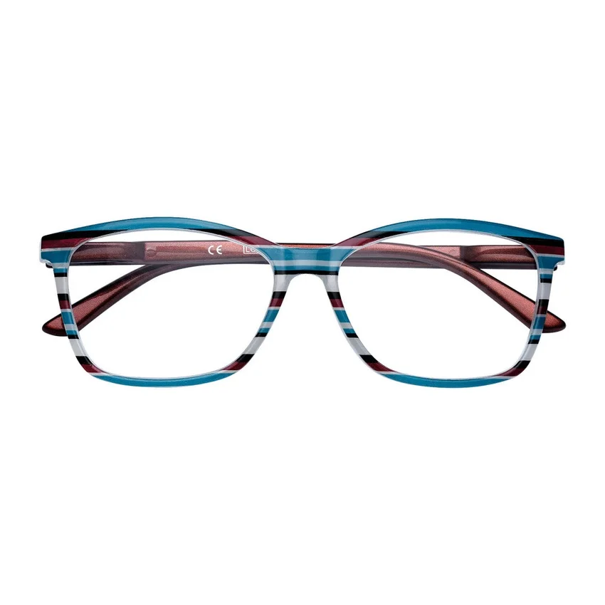 Gafas de lectura Slim con montura fina – Rayas moradas Gafas de lectura Slim con montura fina – Rayas moradas