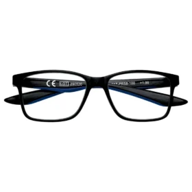 Gafas de lectura Slim de montura fina – Negro/Azul Gafas de lectura Slim de montura fina – Negro/Azul