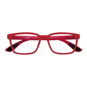 Gafas de lectura Soft Touch Colorblock – Rojo