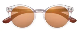 Gafas de sol redondas transparentes